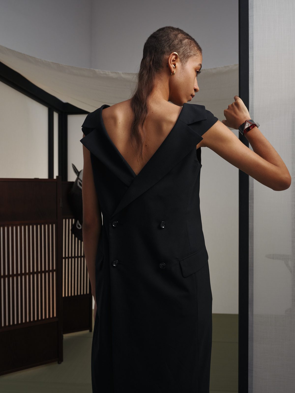 AYA DESIGN SS26 — Reverse Tailored Dress