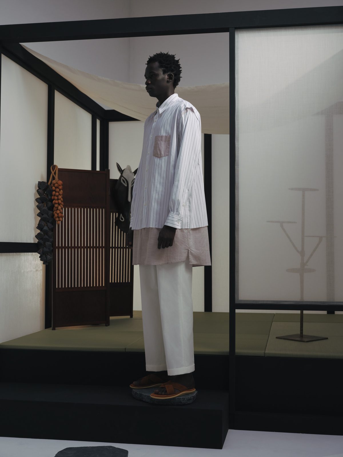 AYA DESIGN SS26 — Double Long Shirt