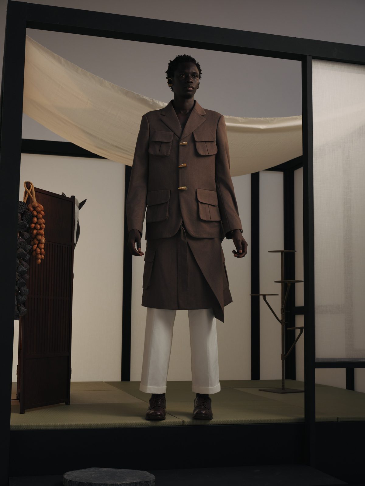 AYA DESIGN SS26 — Tailored Safari Jacket