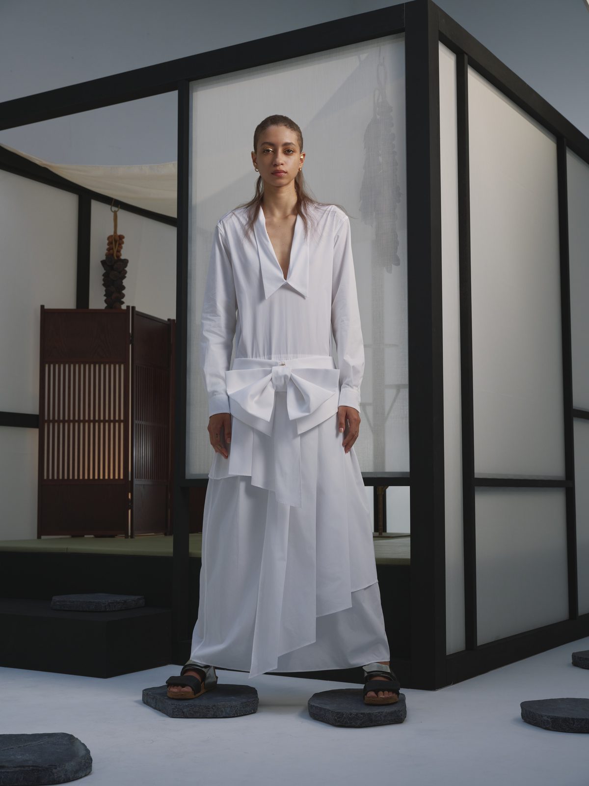 AYA DESIGN SS26 — Ribbon Dress