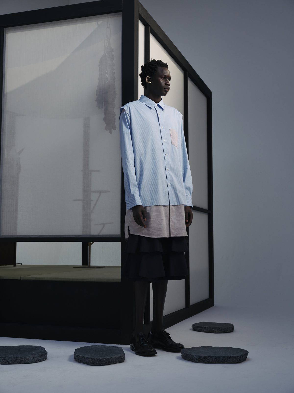 AYA DESIGN SS26 — Double Long Shirt