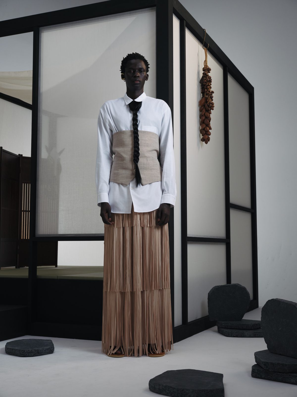 AYA DESIGN SS26 — Cut Off Gilet