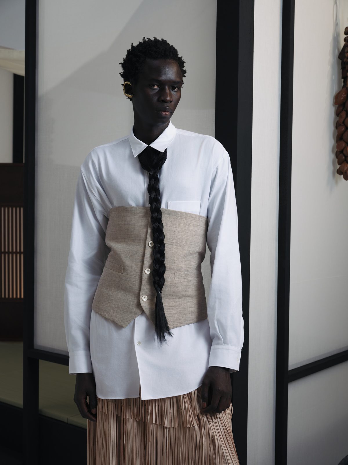 AYA DESIGN SS26 — Cut Off Gilet