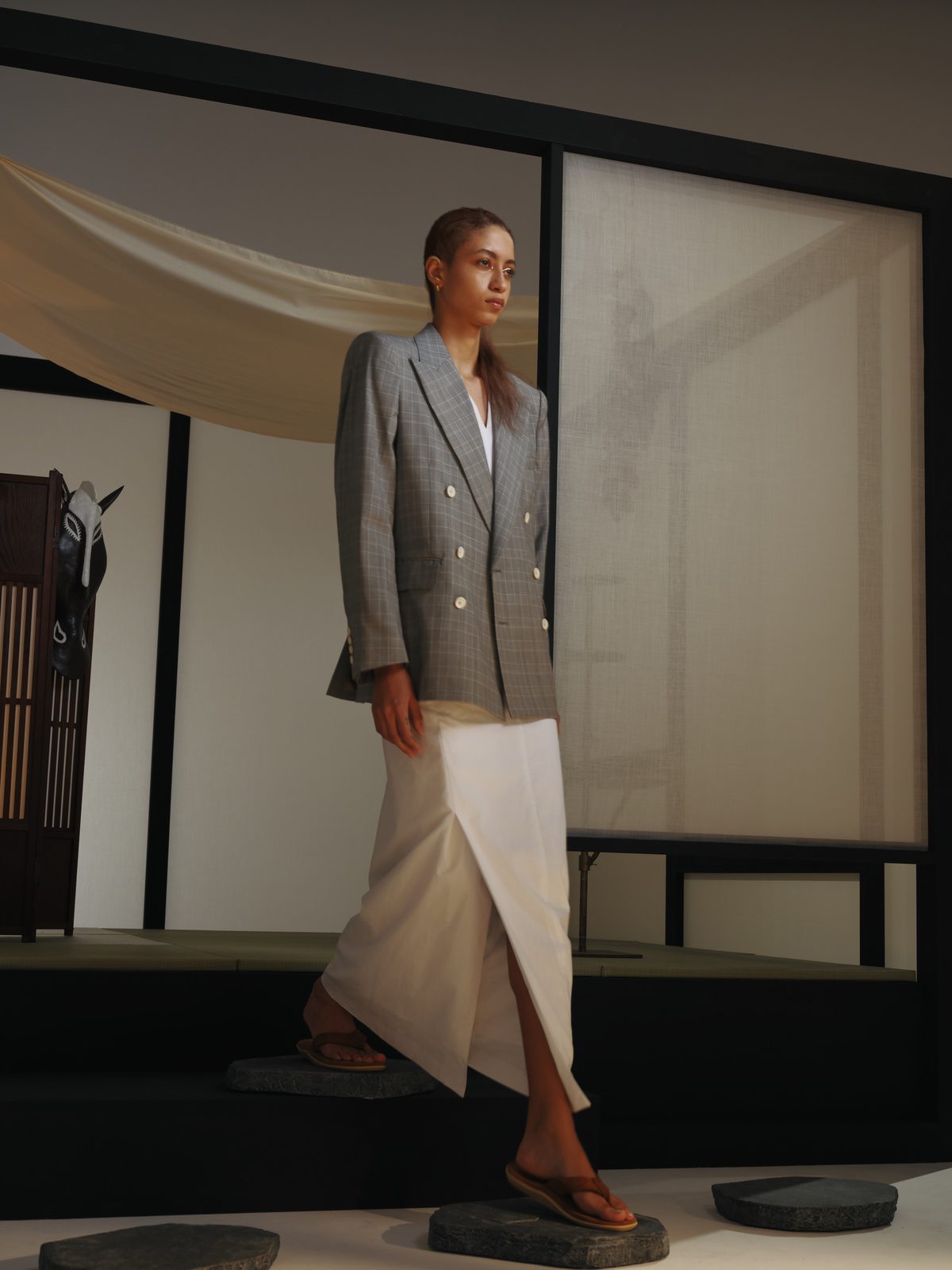 AYA DESIGN SS26 — Double Breast Tailored Jacket