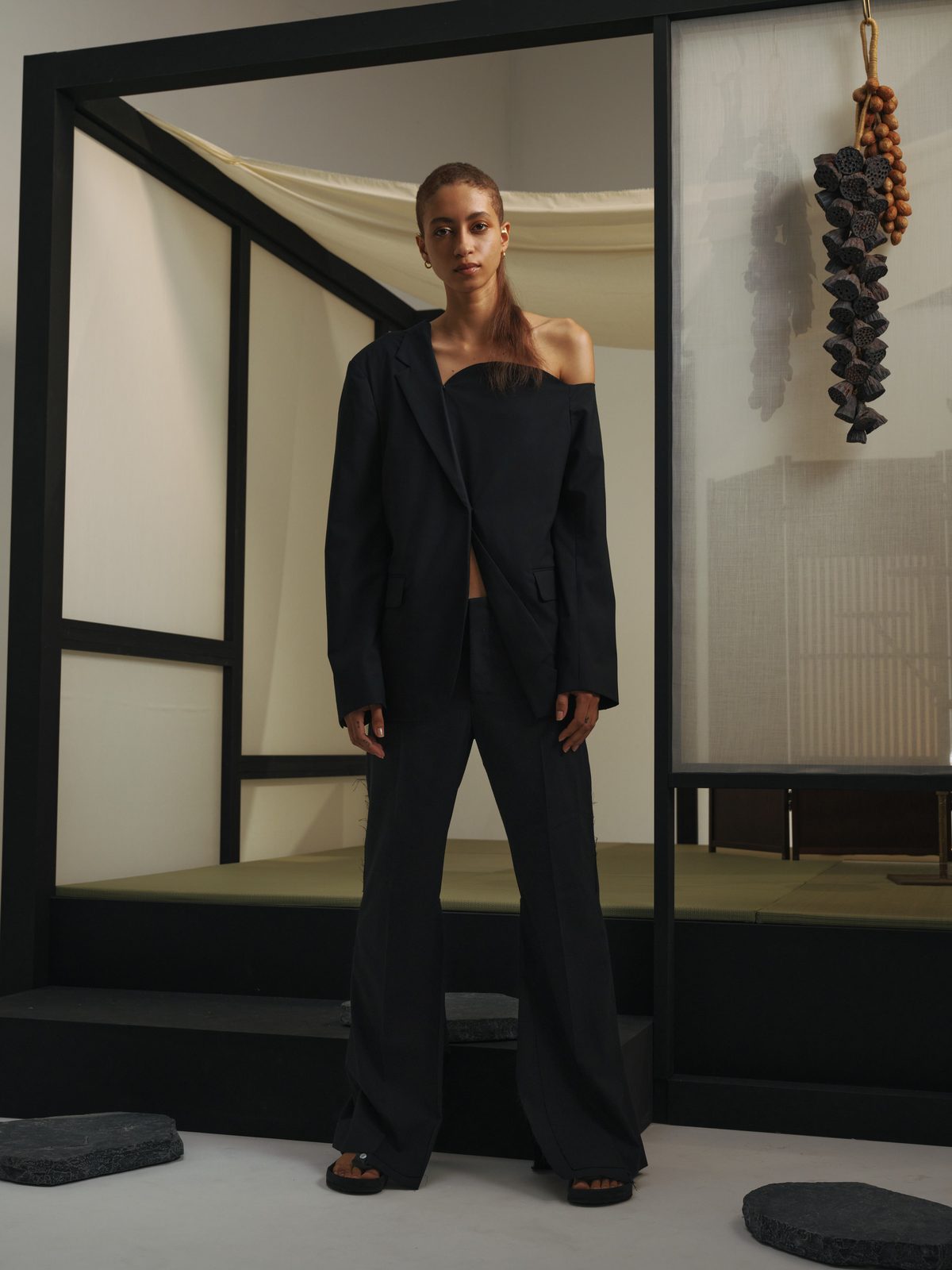 AYA DESIGN SS26 — Asymmetry Tailored Jacket